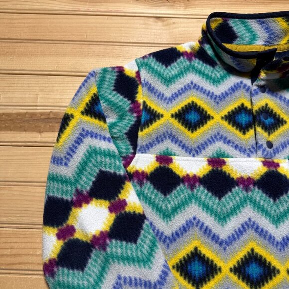 Patagonia Synchilla Snap-T Aztec Twist Fleece Pullover Jacket Women's Small - Picture 3 of 12
